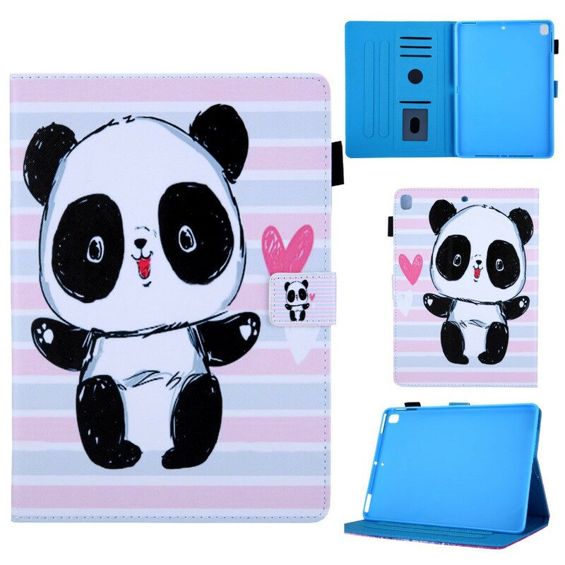 Leren Hoesje voor iPad 10.2" (2020) (2019) Panda Liefde