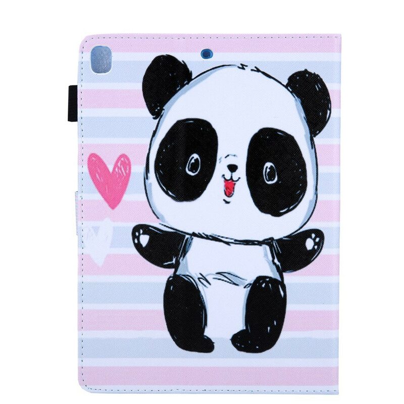 Leren Hoesje voor iPad 10.2" (2020) (2019) Panda Liefde