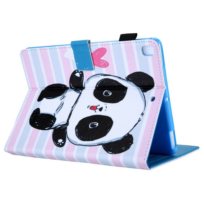 Leren Hoesje voor iPad 10.2" (2020) (2019) Panda Liefde