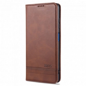 Bescherming Hoesje voor Poco X3 / X3 Pro / X3 NFC Folio-hoesje Azns Leerstyling