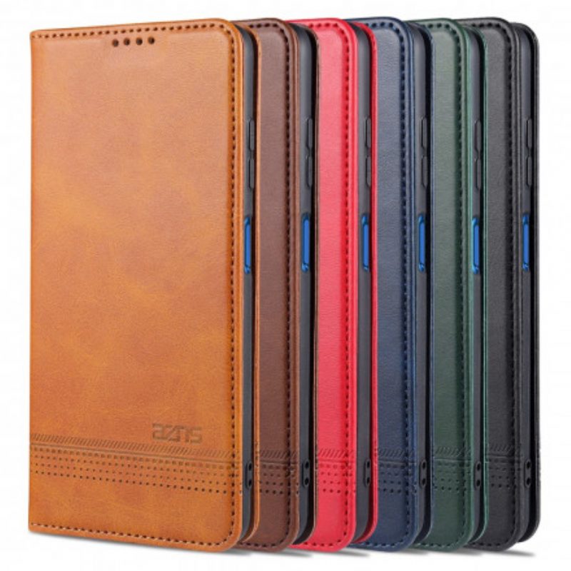 Bescherming Hoesje voor Poco X3 / X3 Pro / X3 NFC Folio-hoesje Azns Leerstyling