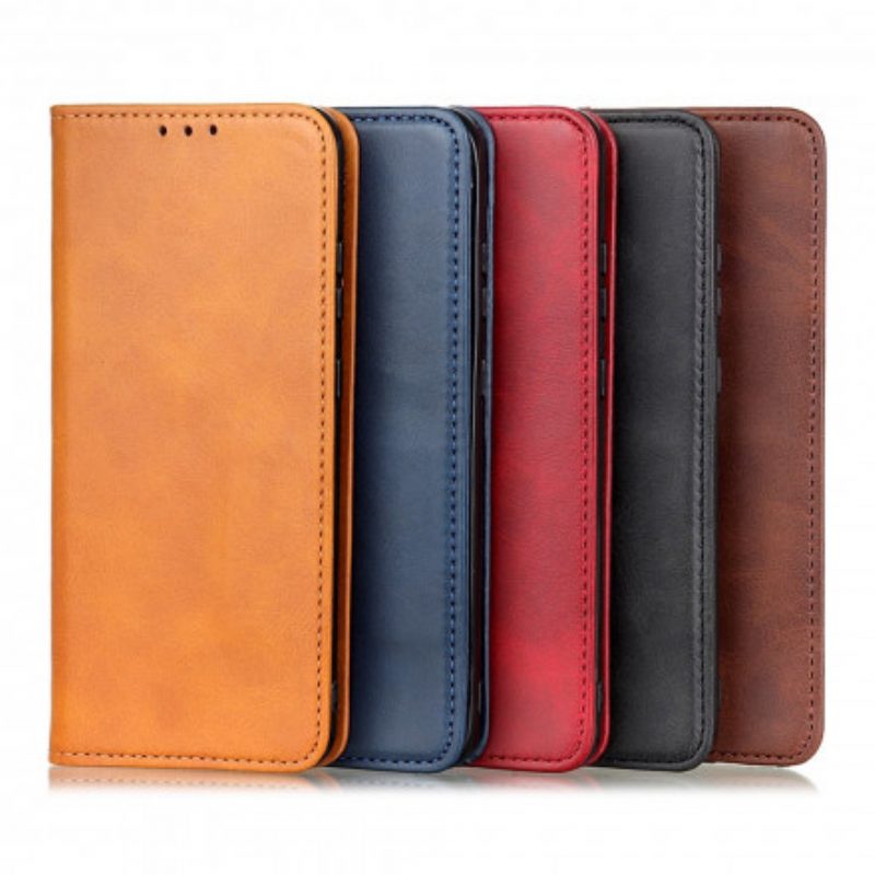 Bescherming Hoesje voor Poco X3 / X3 Pro / X3 NFC Folio-hoesje Premium Split Litchi-leer