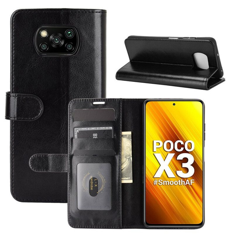 Flip Case voor Poco X3 / X3 Pro / X3 NFC Ultra Kunstleer