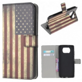 Folio-hoesje voor Poco X3 / X3 Pro / X3 NFC Amerikaanse Vlag