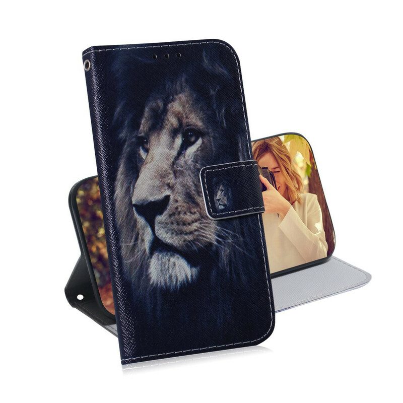 Folio-hoesje voor Poco X3 / X3 Pro / X3 NFC Dromende Leeuw