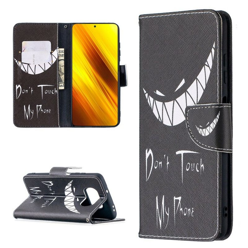 Folio-hoesje voor Poco X3 / X3 Pro / X3 NFC Duivels Telefoon