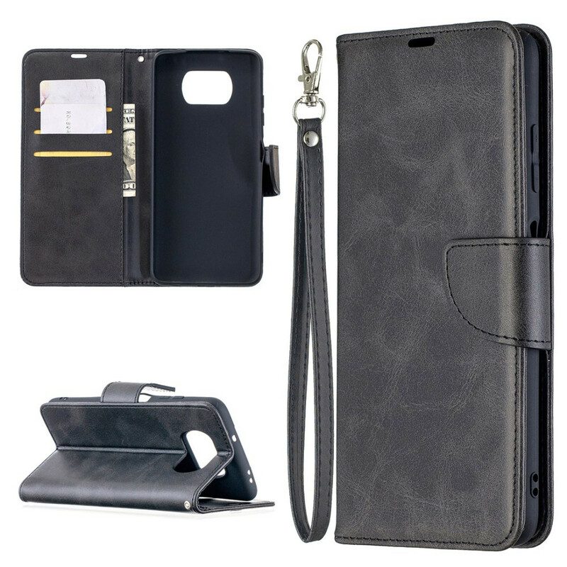 Folio-hoesje voor Poco X3 / X3 Pro / X3 NFC Flip Case Gladde Flap Schuin