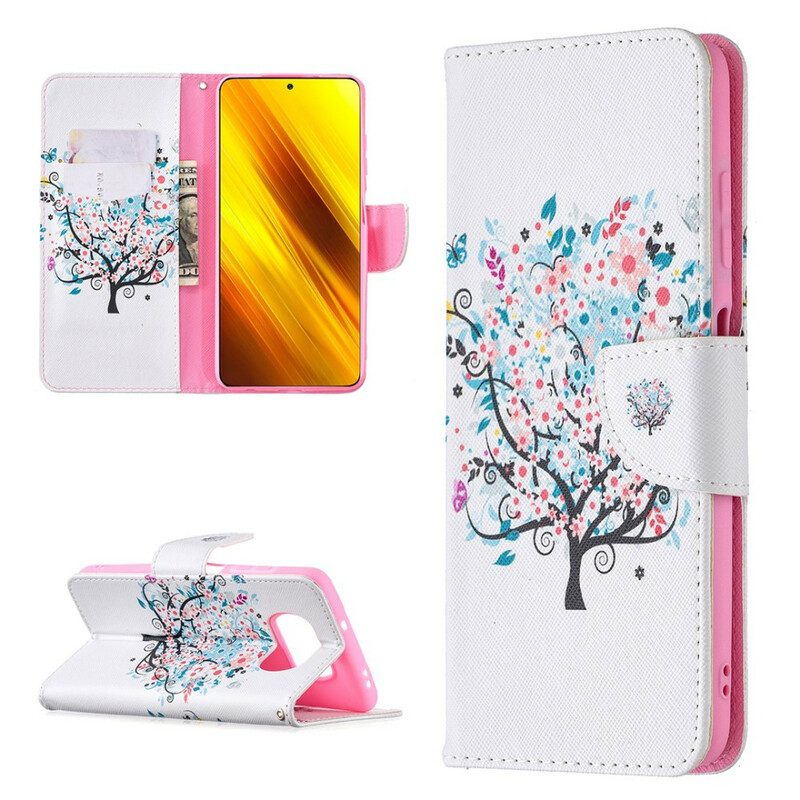 Folio-hoesje voor Poco X3 / X3 Pro / X3 NFC Gebloeide Boom