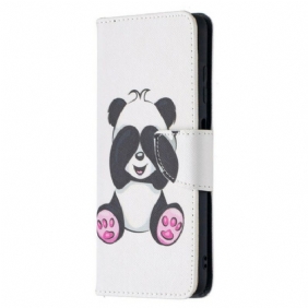 Folio-hoesje voor Poco X3 / X3 Pro / X3 NFC Panda-plezier