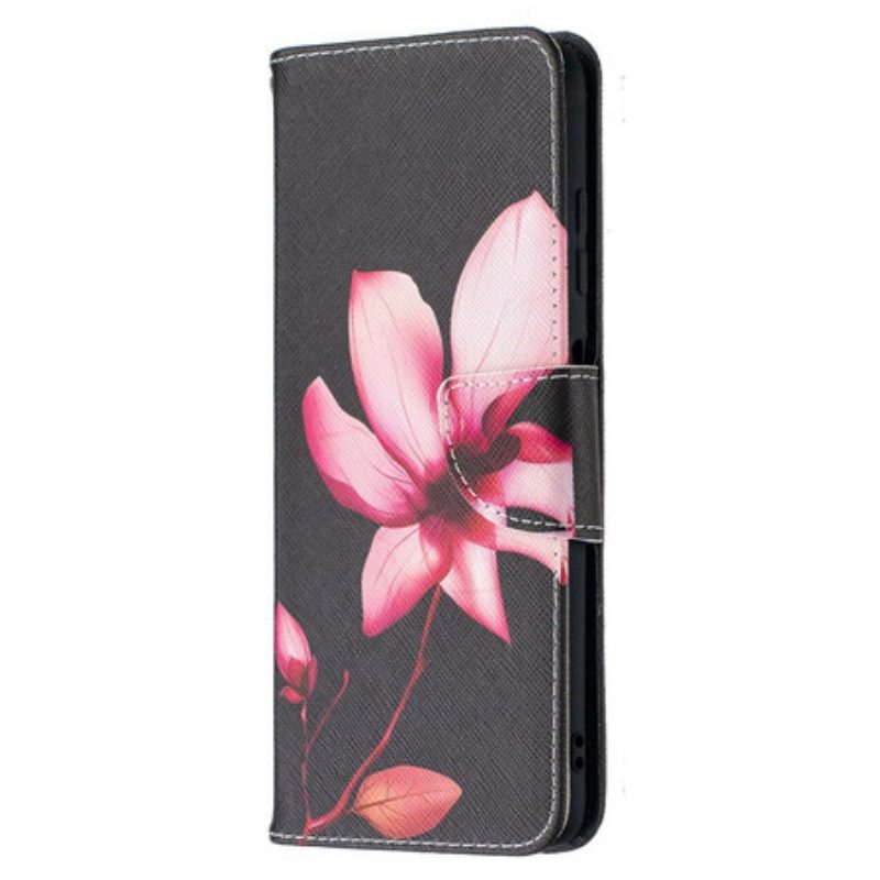 Folio-hoesje voor Poco X3 / X3 Pro / X3 NFC Roze Bloem