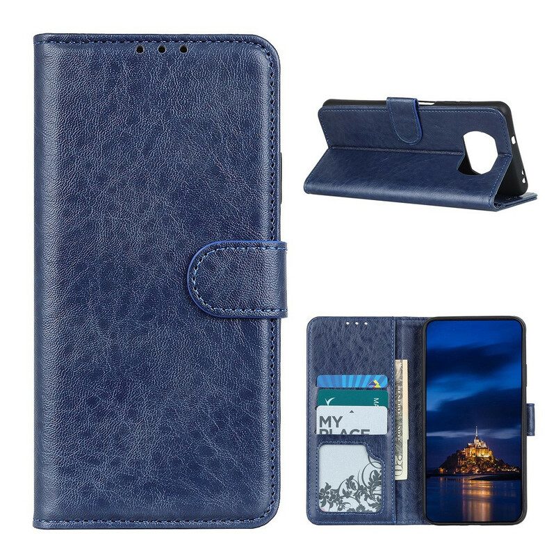 Folio-hoesje voor Poco X3 / X3 Pro / X3 NFC Stijl Leer Zakelijk