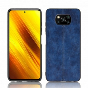 Hoesje voor Poco X3 / X3 Pro / X3 NFC Couture-leereffect