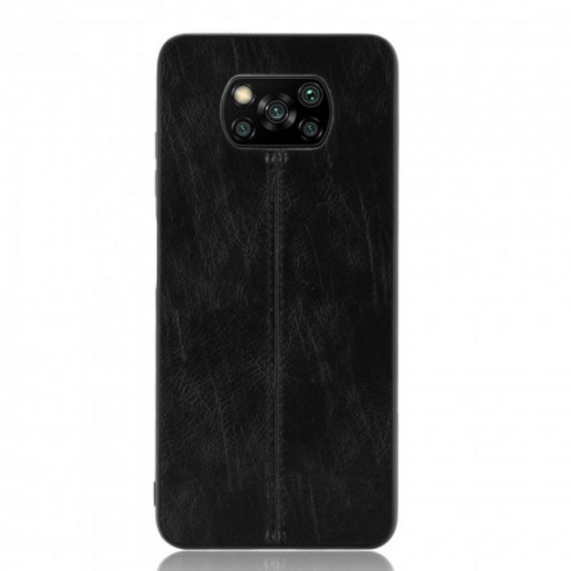 Hoesje voor Poco X3 / X3 Pro / X3 NFC Couture-leereffect