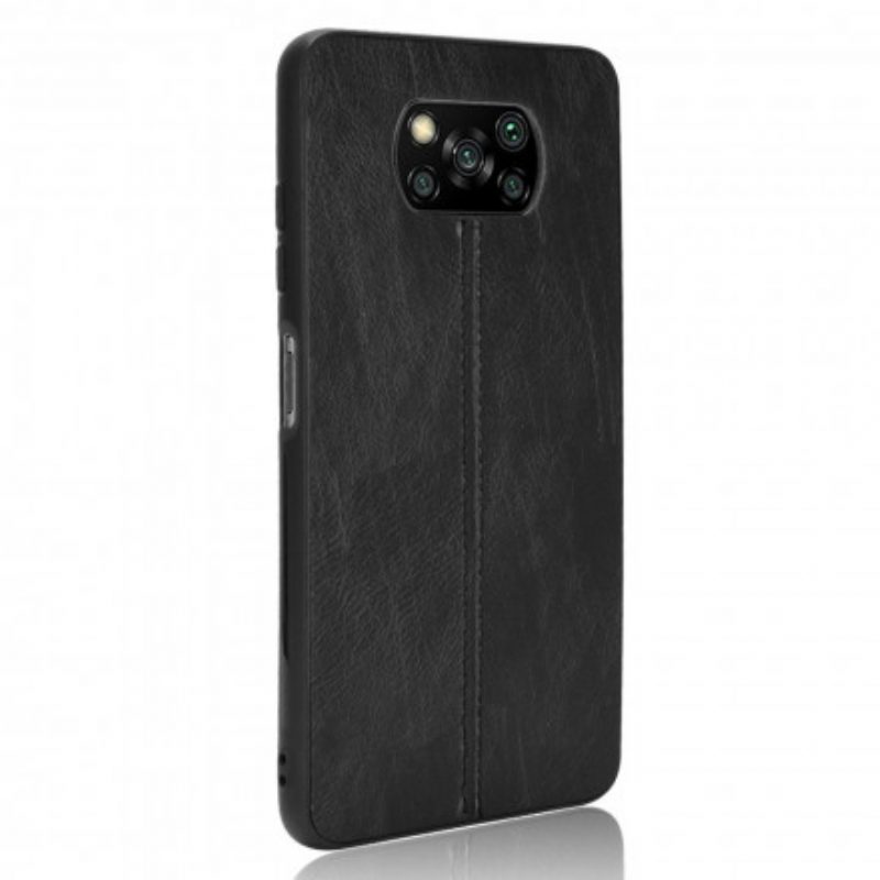 Hoesje voor Poco X3 / X3 Pro / X3 NFC Couture-leereffect