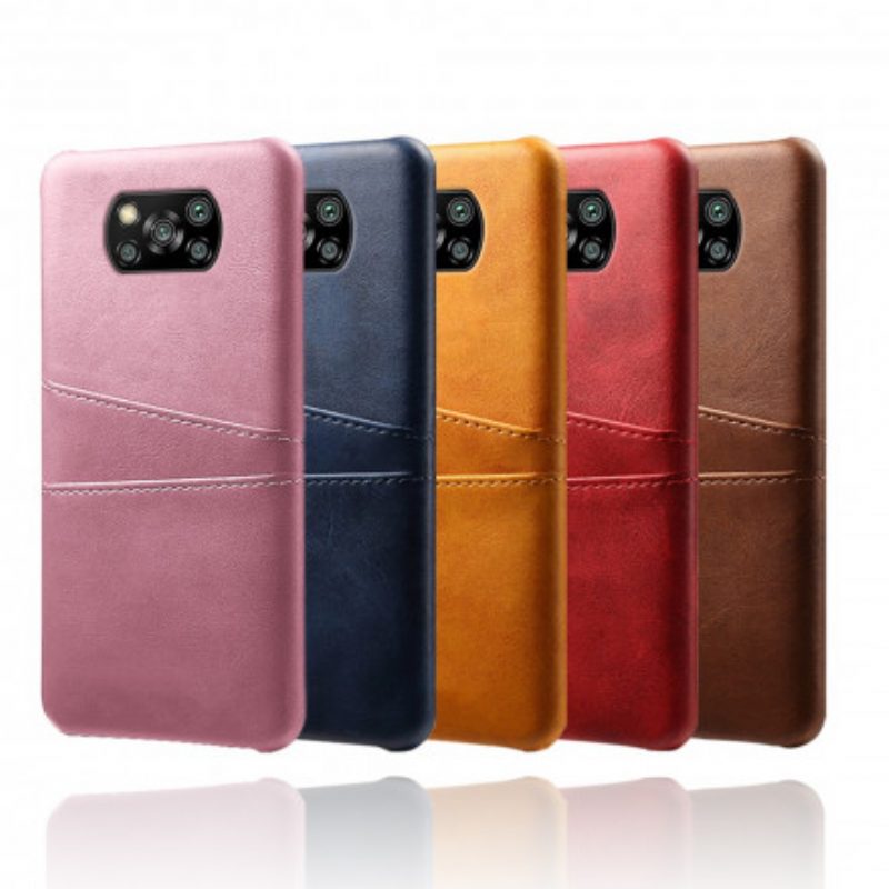 Hoesje voor Poco X3 / X3 Pro / X3 NFC Dubbele Kaarthouder Ksq