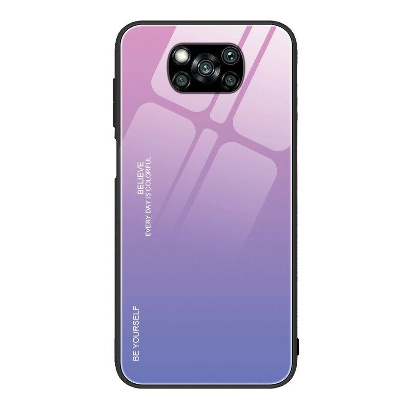 Hoesje voor Poco X3 / X3 Pro / X3 NFC Gehard Glas Wees Jezelf