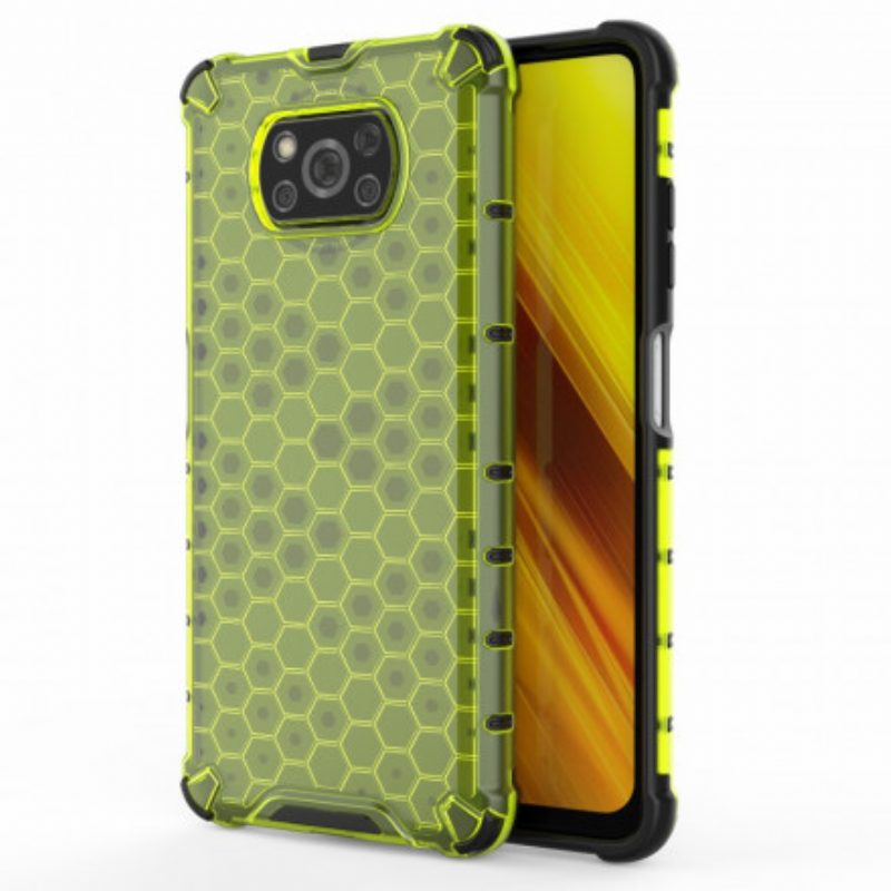 Hoesje voor Poco X3 / X3 Pro / X3 NFC Honingraatstijl