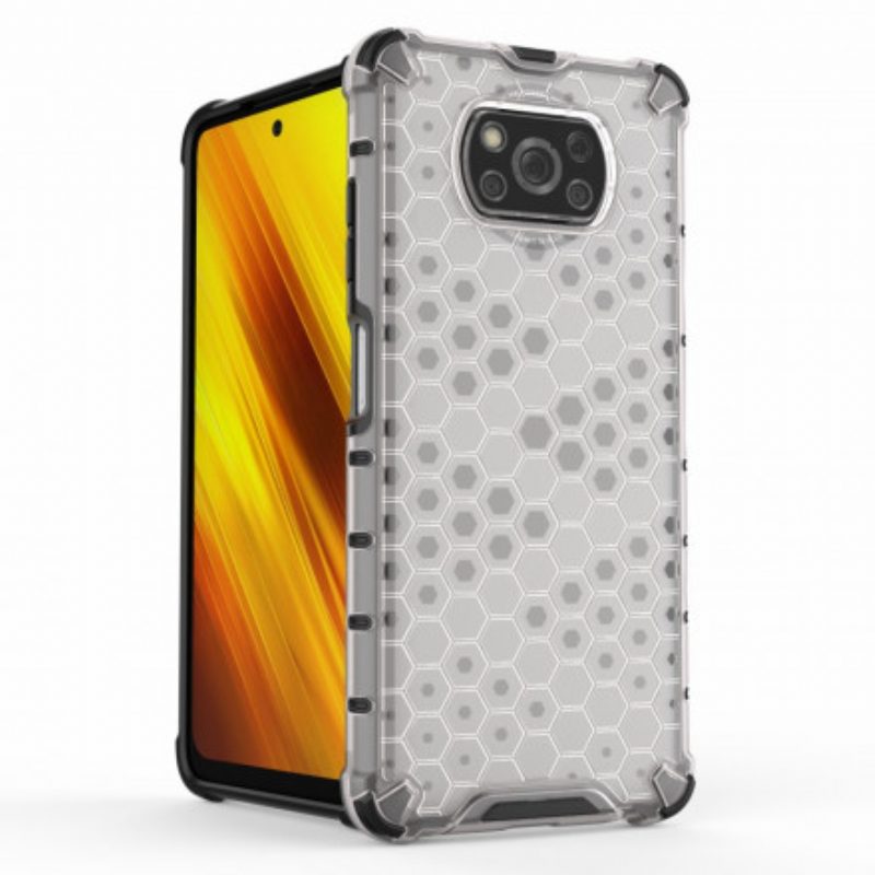 Hoesje voor Poco X3 / X3 Pro / X3 NFC Honingraatstijl