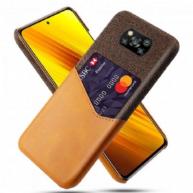 Hoesje voor Poco X3 / X3 Pro / X3 NFC Ksq-kaarthouder