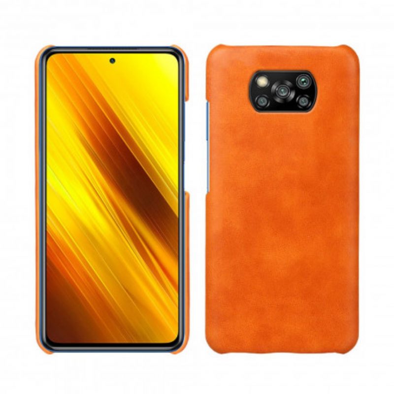 Hoesje voor Poco X3 / X3 Pro / X3 NFC Ksq Leereffect