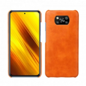 Hoesje voor Poco X3 / X3 Pro / X3 NFC Ksq Leereffect