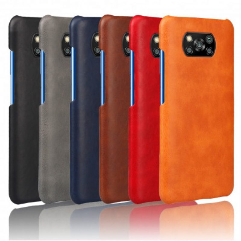 Hoesje voor Poco X3 / X3 Pro / X3 NFC Ksq Leereffect