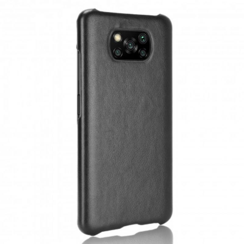 Hoesje voor Poco X3 / X3 Pro / X3 NFC Litchi Performance Leereffect