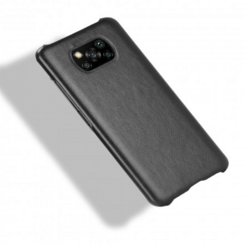 Hoesje voor Poco X3 / X3 Pro / X3 NFC Litchi Performance Leereffect