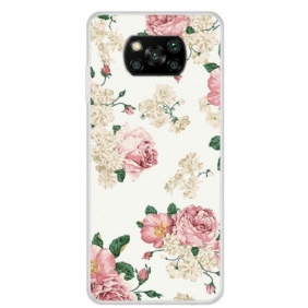 Hoesje voor Poco X3 / X3 Pro / X3 NFC Vrijheid Bloemen