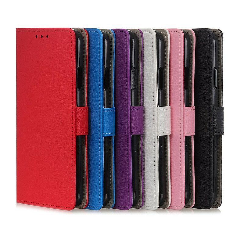 Leren Hoesje voor Poco X3 / X3 Pro / X3 NFC Eenvoudig Glanzend Leereffect