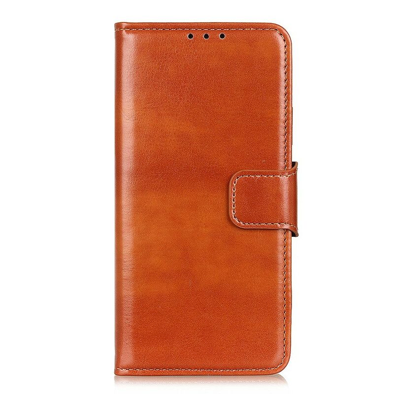 Leren Hoesje voor Poco X3 / X3 Pro / X3 NFC Geglazuurd Kunstleer