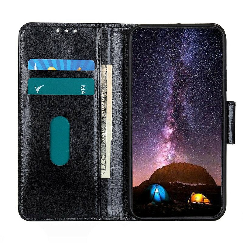 Leren Hoesje voor Poco X3 / X3 Pro / X3 NFC Geglazuurd Kunstleer