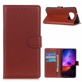 Leren Hoesje voor Poco X3 / X3 Pro / X3 NFC Lychee Kunstleer