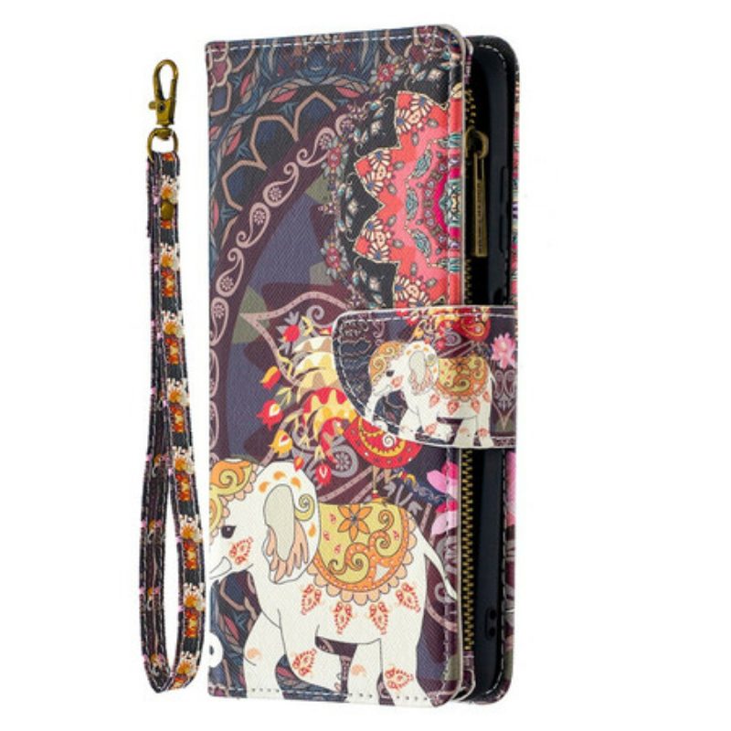 Leren Hoesje voor Poco X3 / X3 Pro / X3 NFC Olifantenzak Met Ritssluiting