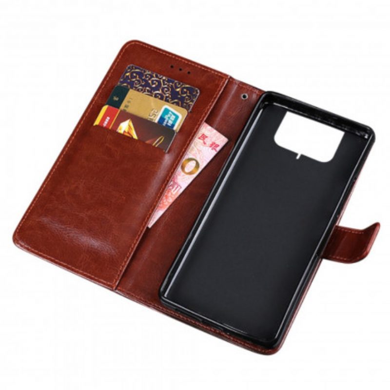 Flip Case voor Asus Zenfone 8 Flip Folio-hoesje Imitatieleer Idewei