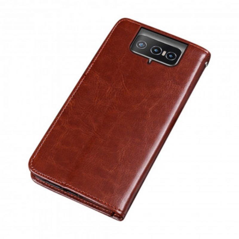 Flip Case voor Asus Zenfone 8 Flip Folio-hoesje Imitatieleer Idewei