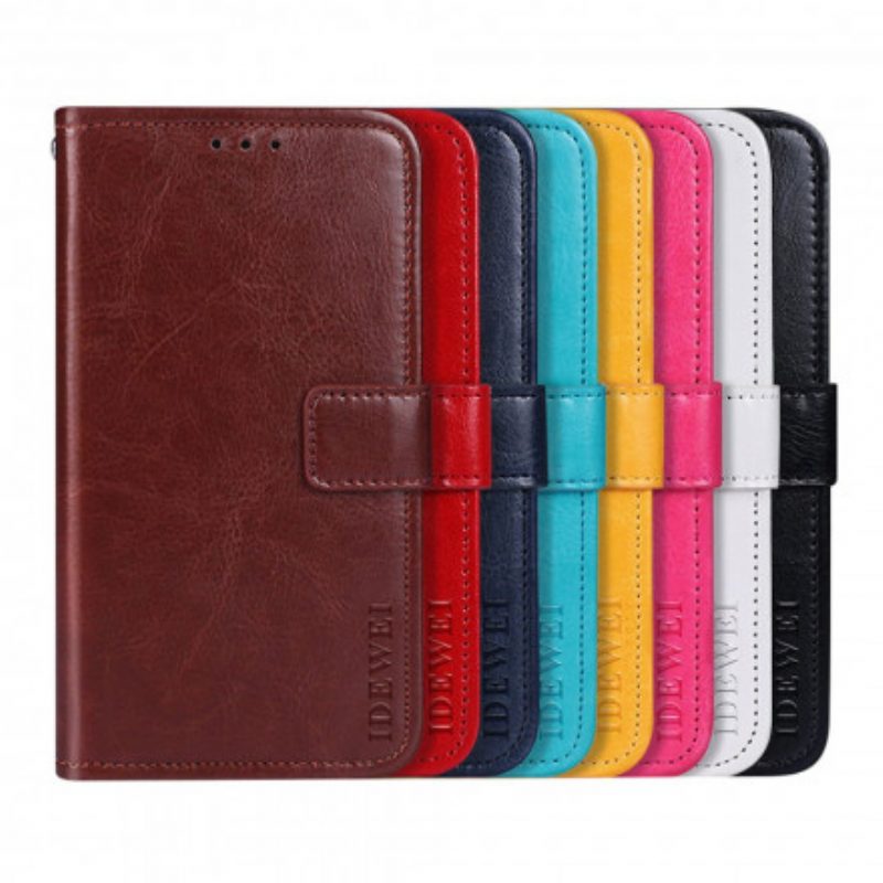 Flip Case voor Asus Zenfone 8 Flip Folio-hoesje Imitatieleer Idewei