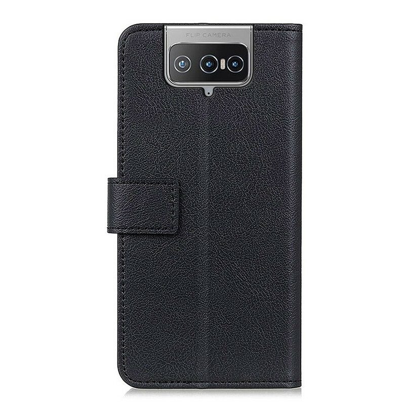 Flip Case voor Asus Zenfone 8 Flip Folio-hoesje Klassieke Klep Van Imitatieleer