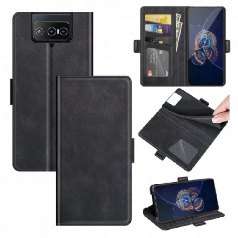 Folio-hoesje voor Asus Zenfone 8 Flip Flip Case Klassieke Dubbele Klep