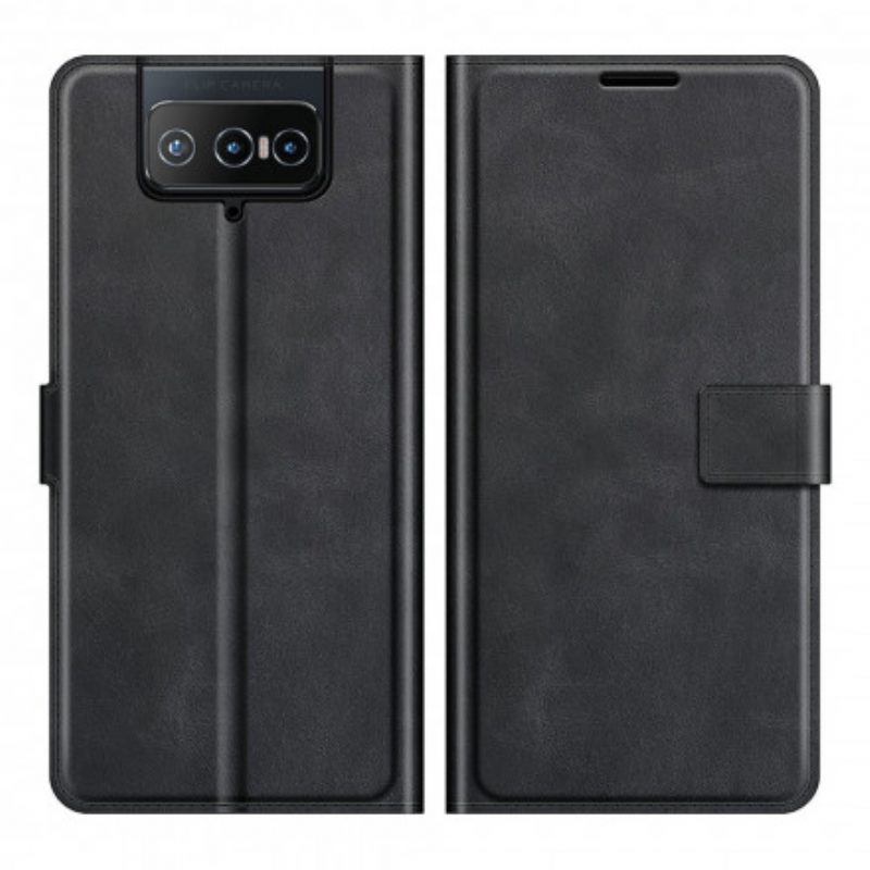 Folio-hoesje voor Asus Zenfone 8 Flip Flip Case Kunstleer Slank