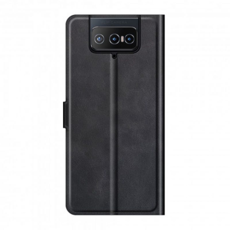 Folio-hoesje voor Asus Zenfone 8 Flip Flip Case Kunstleer Slank