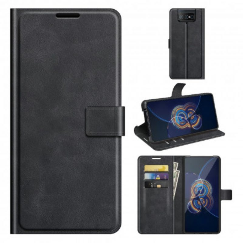 Folio-hoesje voor Asus Zenfone 8 Flip Flip Case Kunstleer Slank