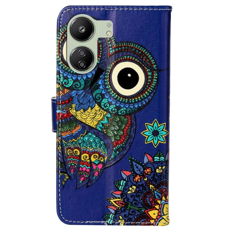 Bescherming Hoesje Poco C65 Blauwe Uil