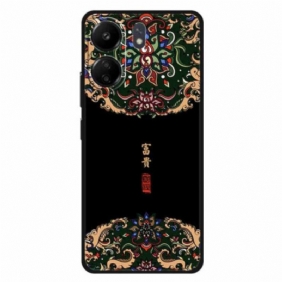 Case Hoesje Poco C65 Telefoonhoesje Aziatisch Patroon