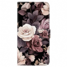 Flip Case Leren Poco C65 Rozen