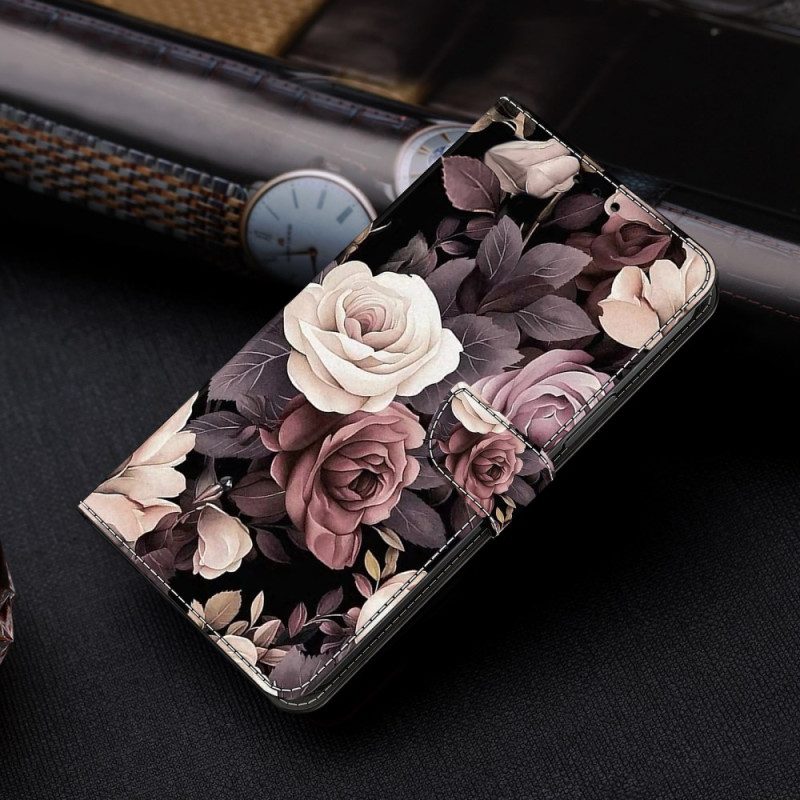 Flip Case Leren Poco C65 Rozen