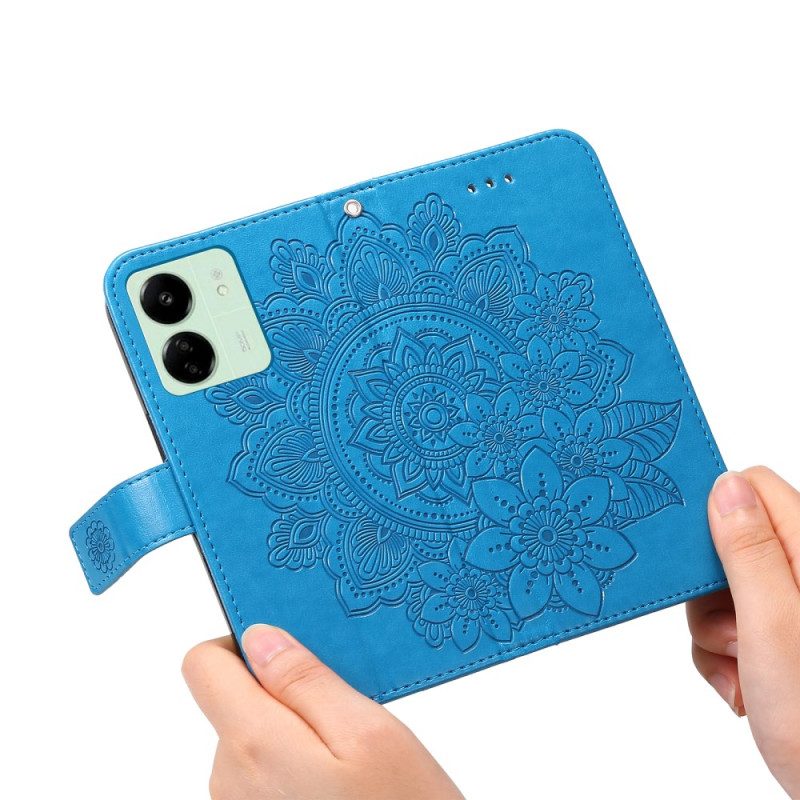 Folio-hoesje Poco C65 Telefoonhoesje Bloemenmandala