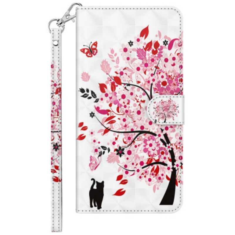 Folio-hoesje Poco C65 Telefoonhoesje Lanyard Wensboom