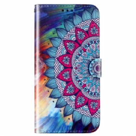 Leren Hoesje Poco C65 Mandala-bandpatroon Bescherming Hoesje