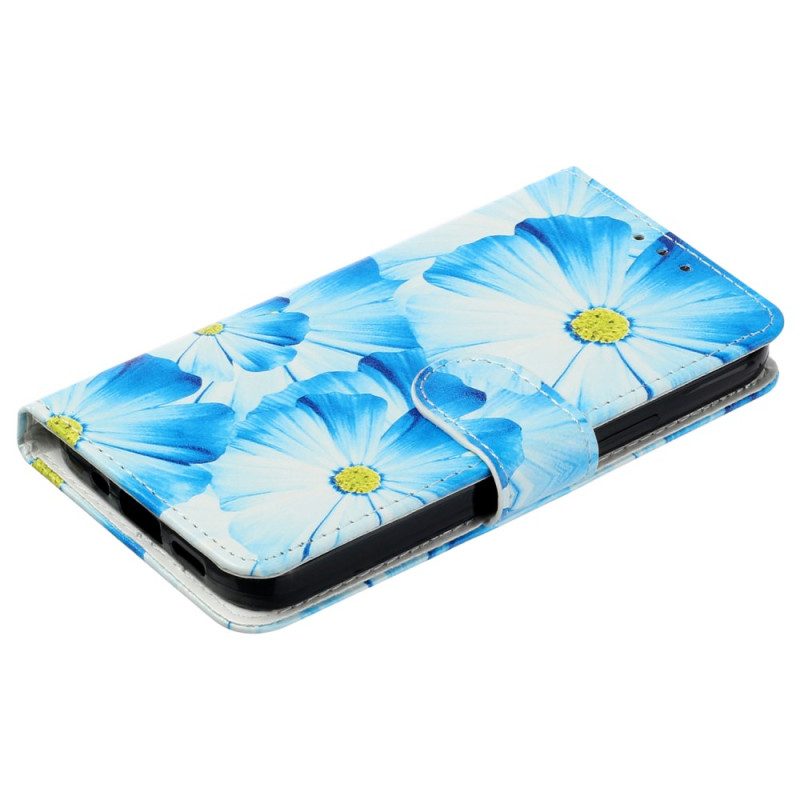 Leren Hoesje Poco C65 Orchideeën Bescherming Hoesje